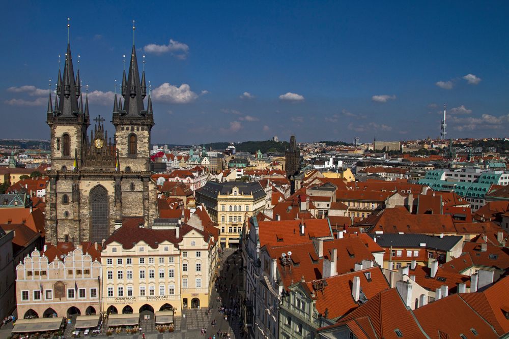 Über den Dächern von Prag - Blick vom Rathausturm - 7