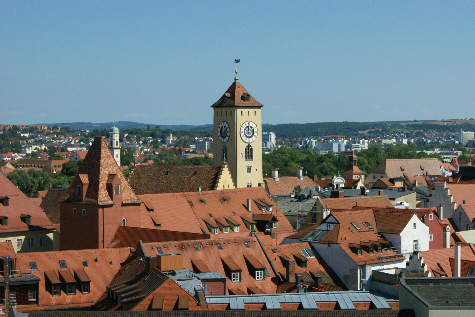 Über den Dächern von Regensburg