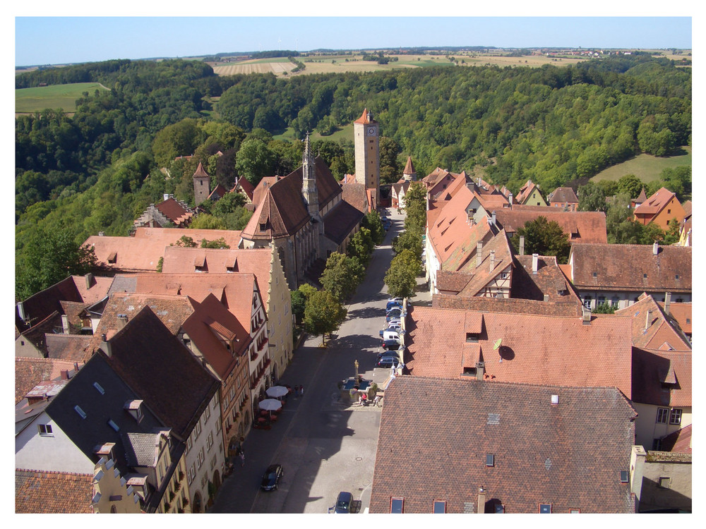 Über den Dächern von Rothenburg