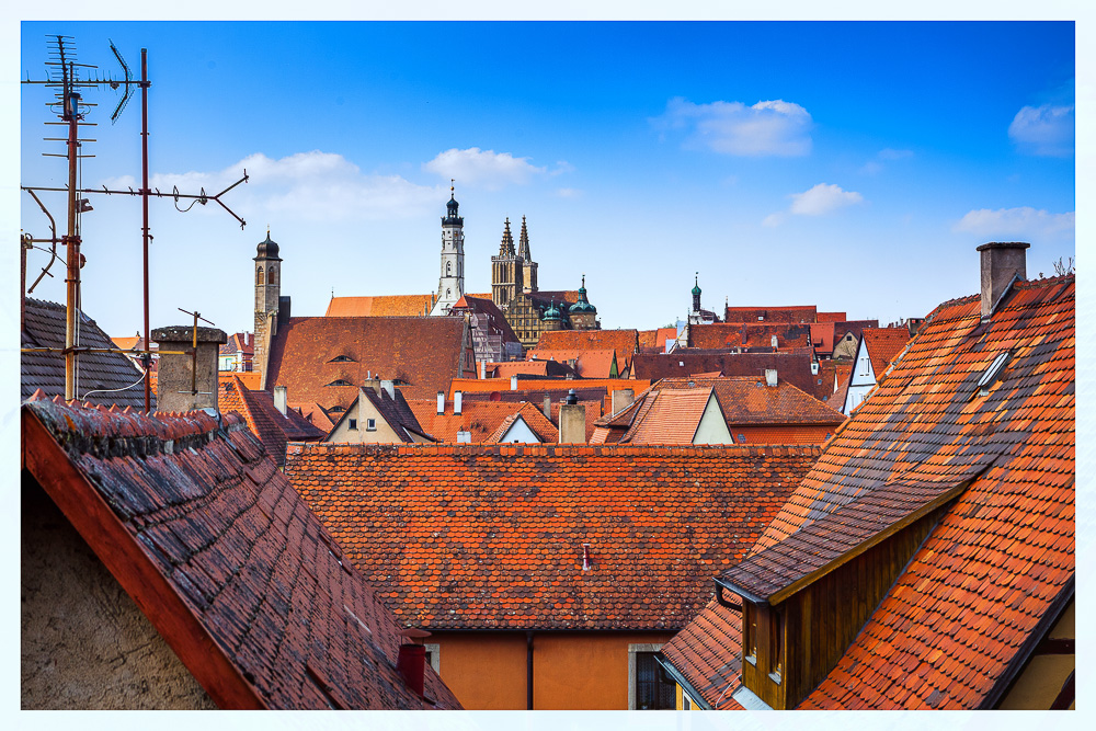 Über den Dächern von Rothenburg ob der Tauber