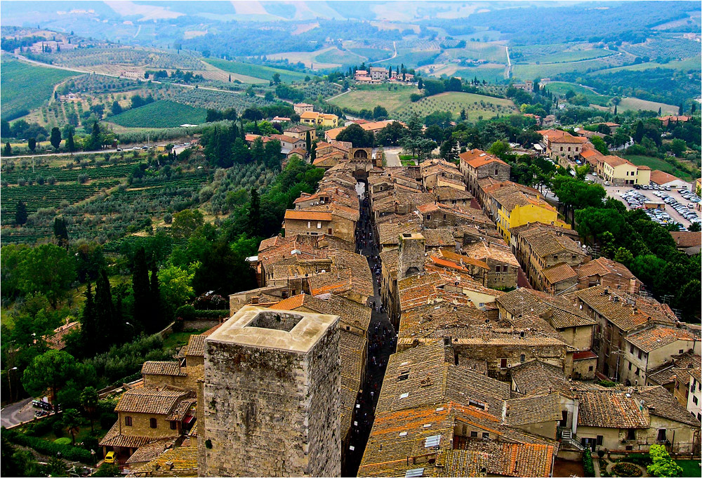 Über den Dächern von San Gimignano