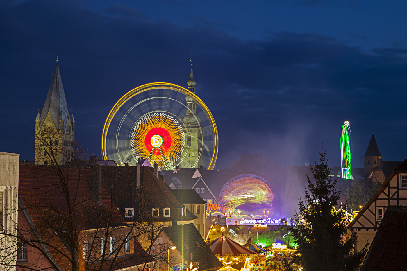 Über den Dächern von Soest zur Allerheiligenkirmes