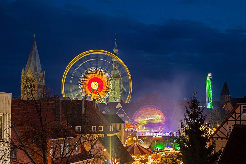 Über den Dächern von Soest zur Allerheiligenkirmes