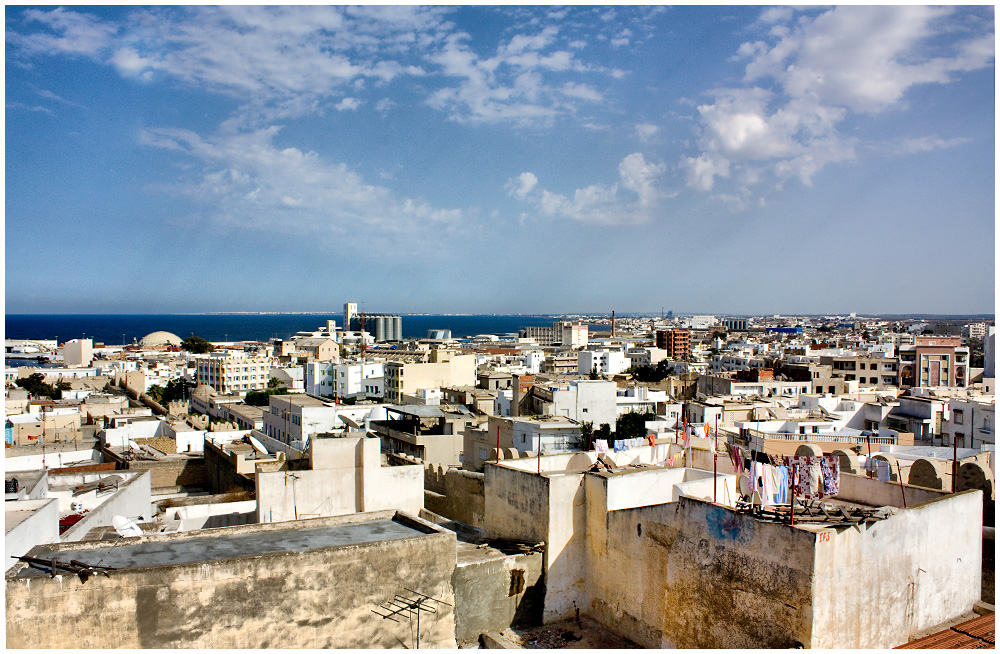 über den Dächern von Sousse, Tunesien