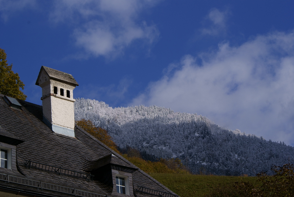 über den Dächern von St. Wolfgang am Wolfgangsee