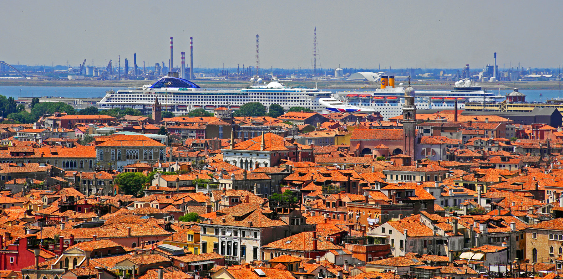 Über den Dächern von Venedig.