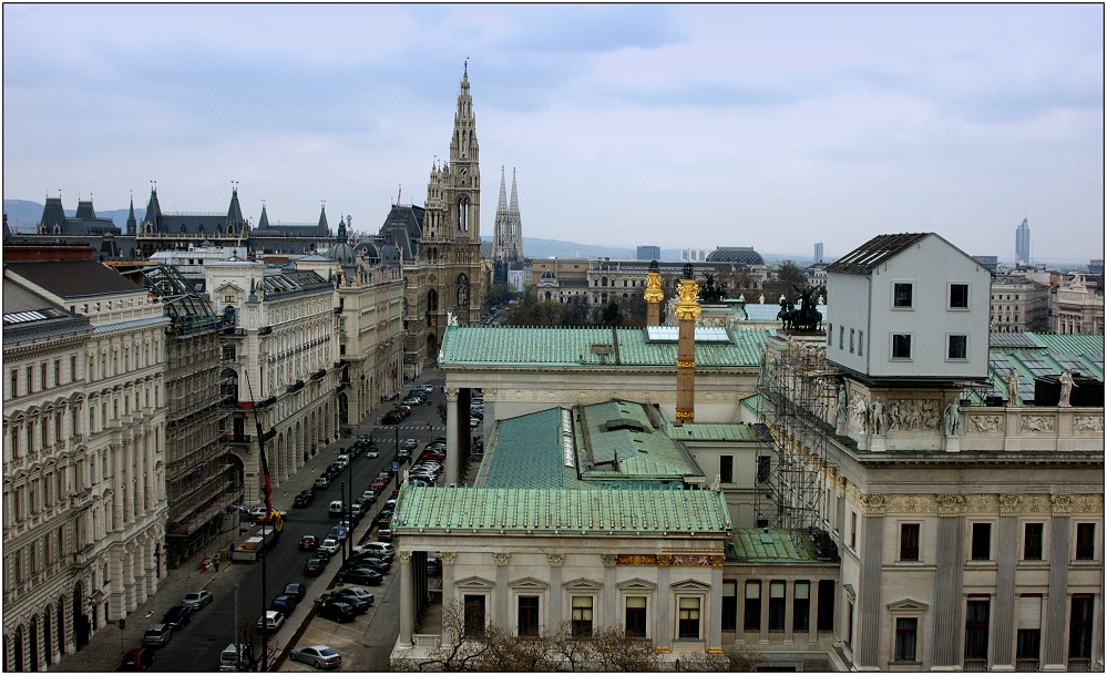 ... über den Dächern von Wien ...