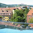Über den Dächern von Würzburg mit Spiegelbild