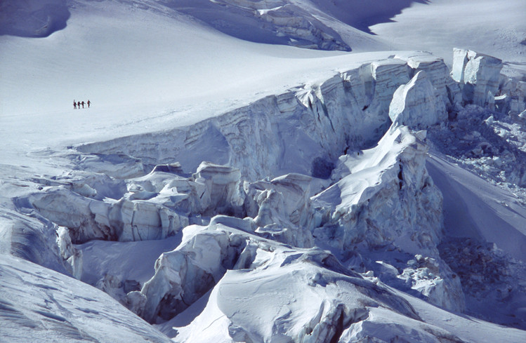 Über den Schründen - Steingletscher, Schweiz