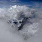 Über den Wolken auf dem Berg Marmolata ( Dolomiten )