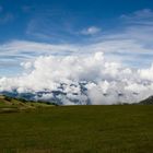 Über den Wolken auf der Seiser Alm.