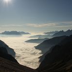 Über den Wolken, Blick von der Auronzohütte 2320 m...