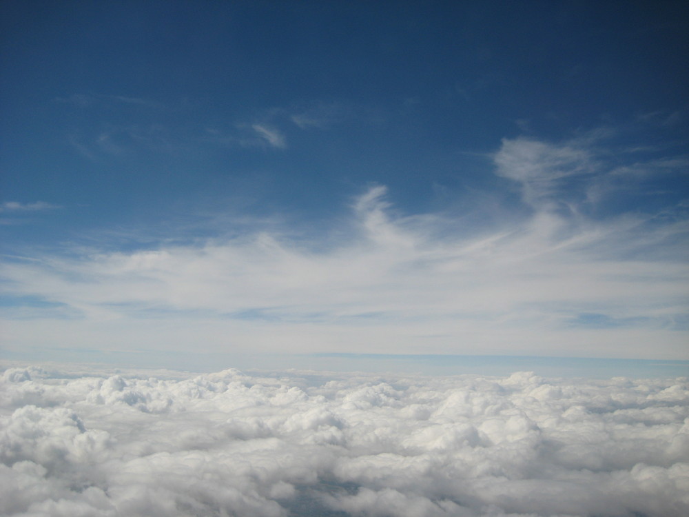 Über den Wolken................