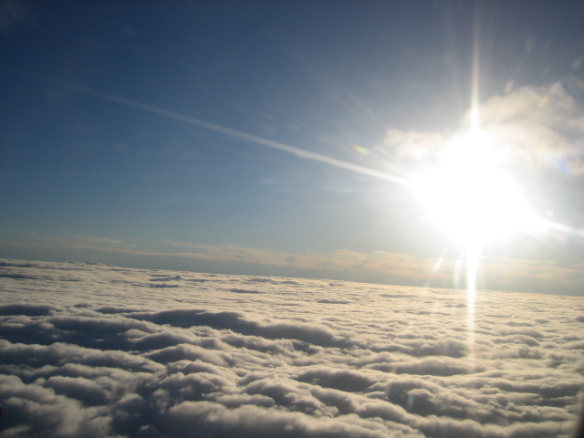 über den Wolken ...