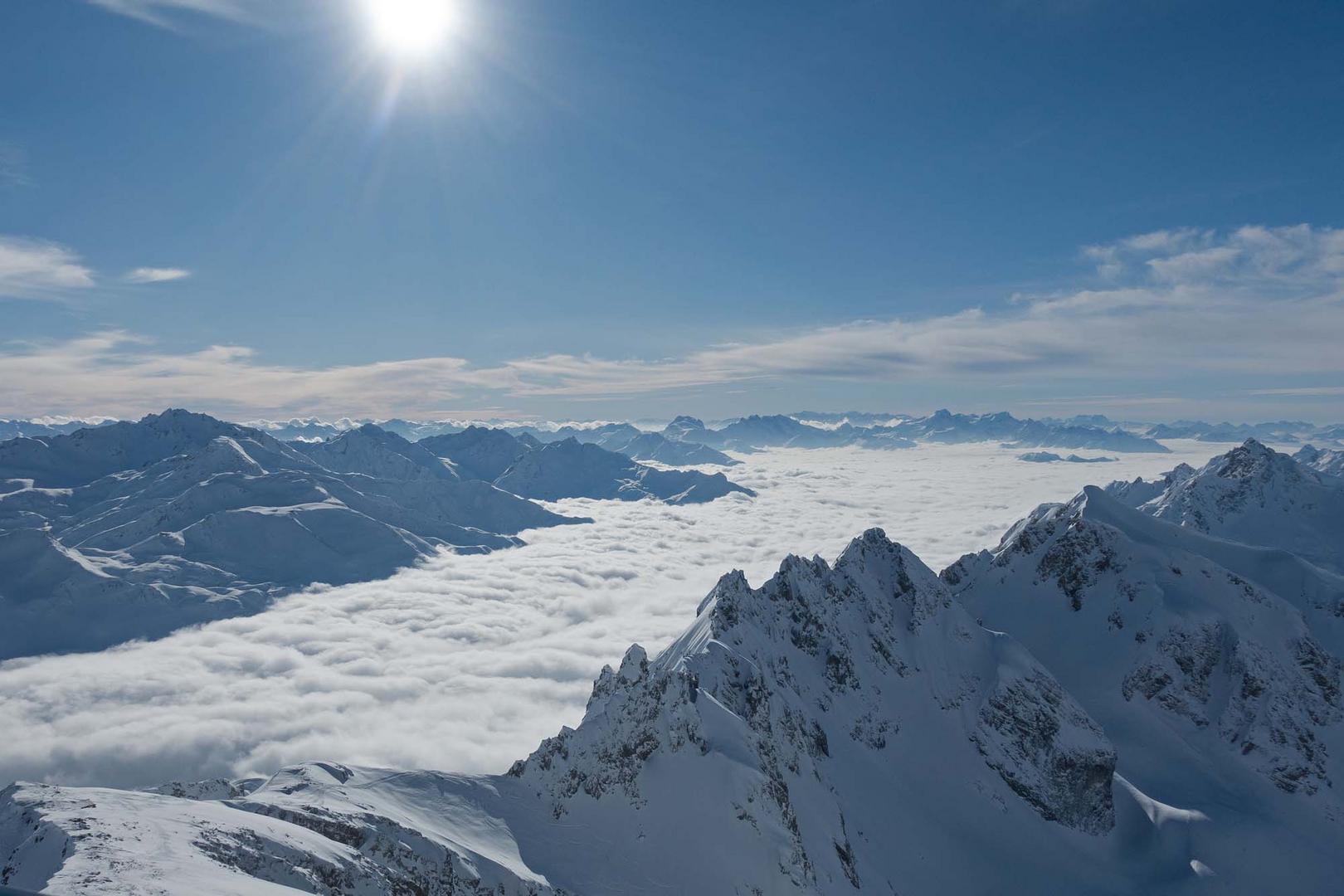 über den Wolken ...