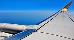Über den Wolken mit Pegasus Airlines nach Sabiha Gökçen.