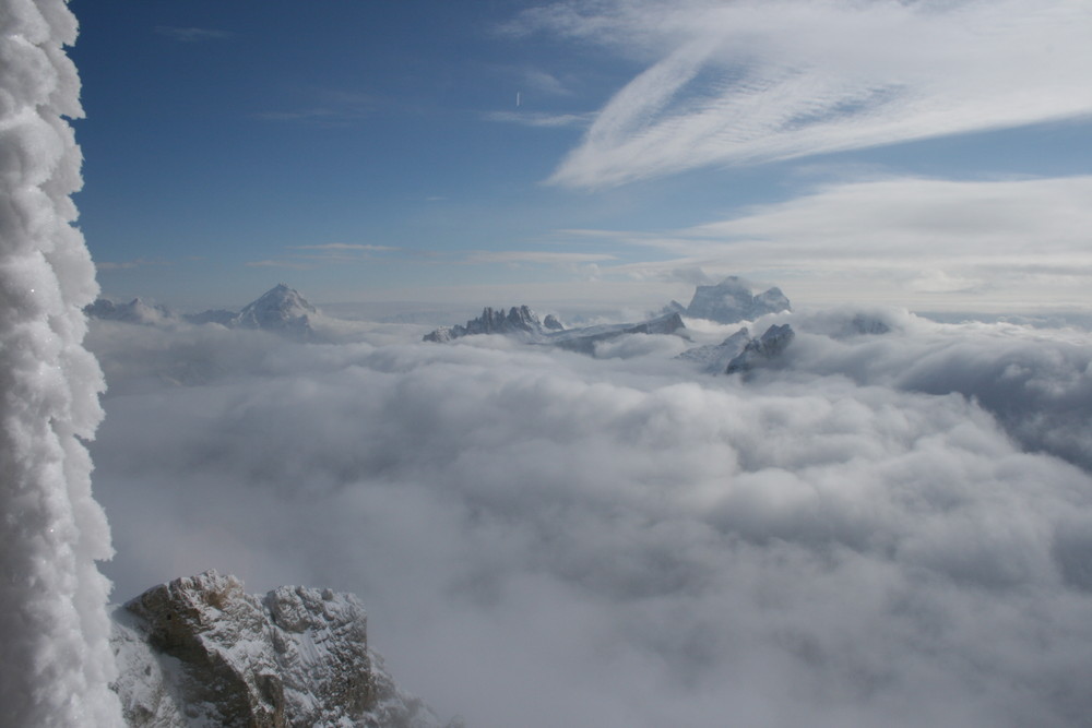 über den wolken von süd tirol