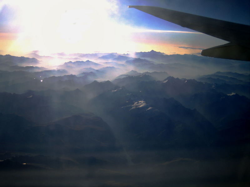 Über den Wolken...ääähhh Alpen