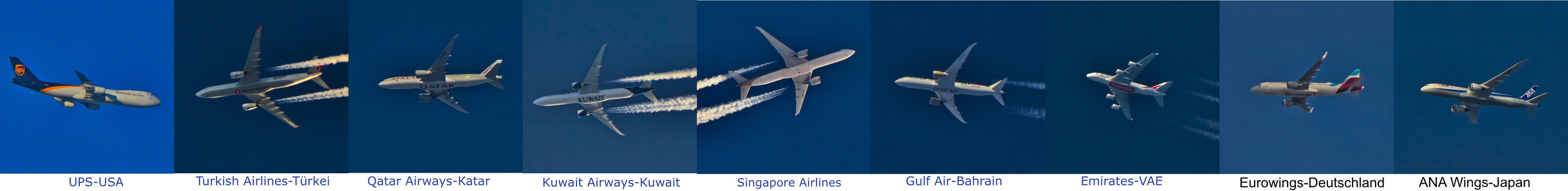 Über der Eifel ist es International