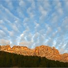 Über der Fanes-Gruppe kündigt sich bestes Herbstwetter an