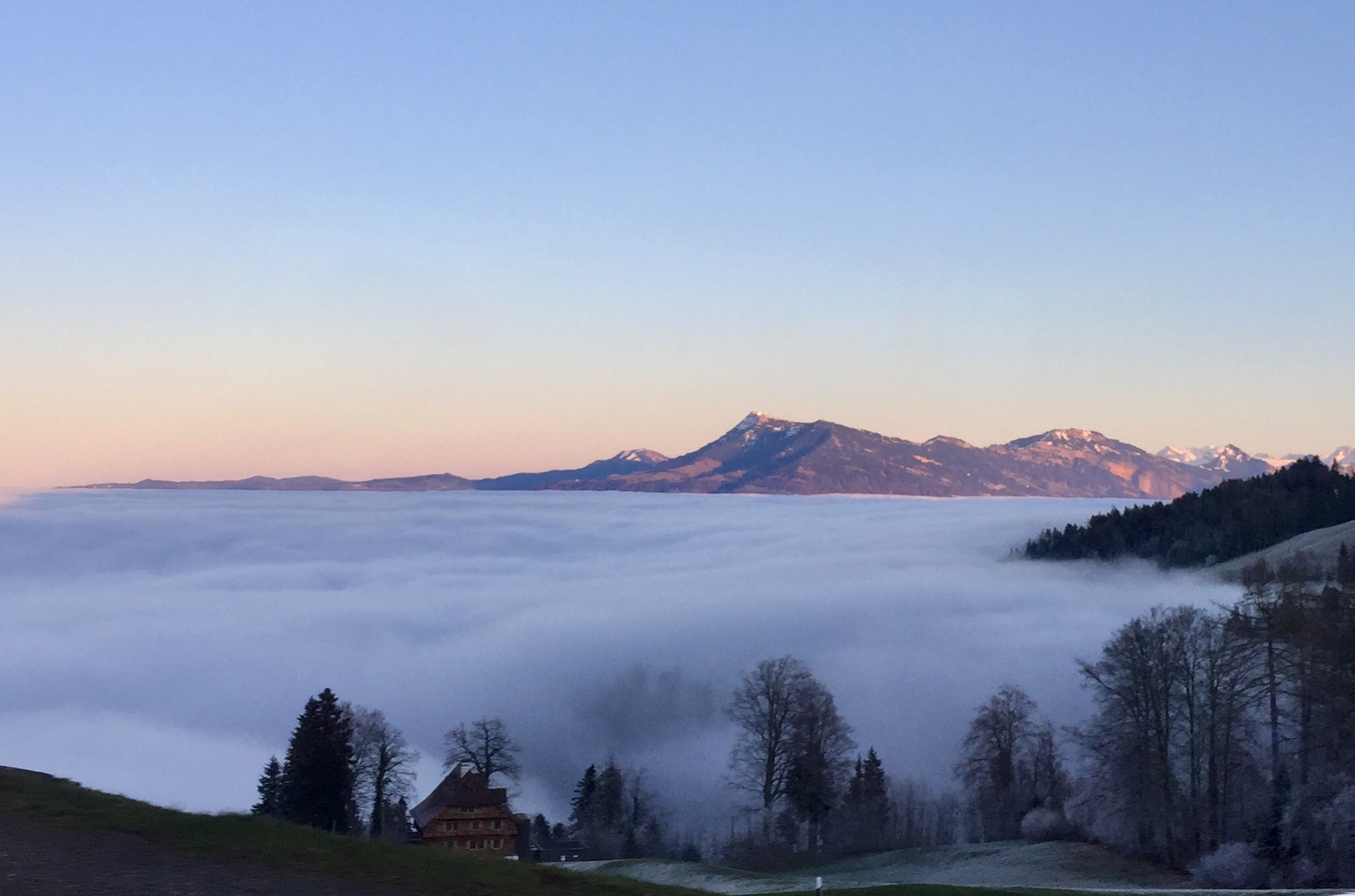 Über der Nebeldecke ...