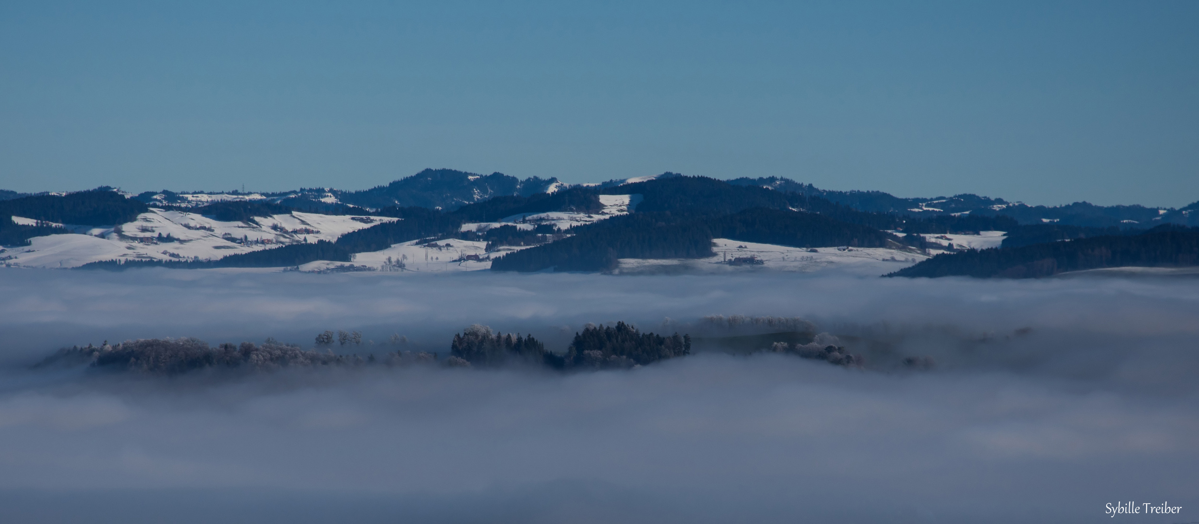 Über der Nebelobergrenze