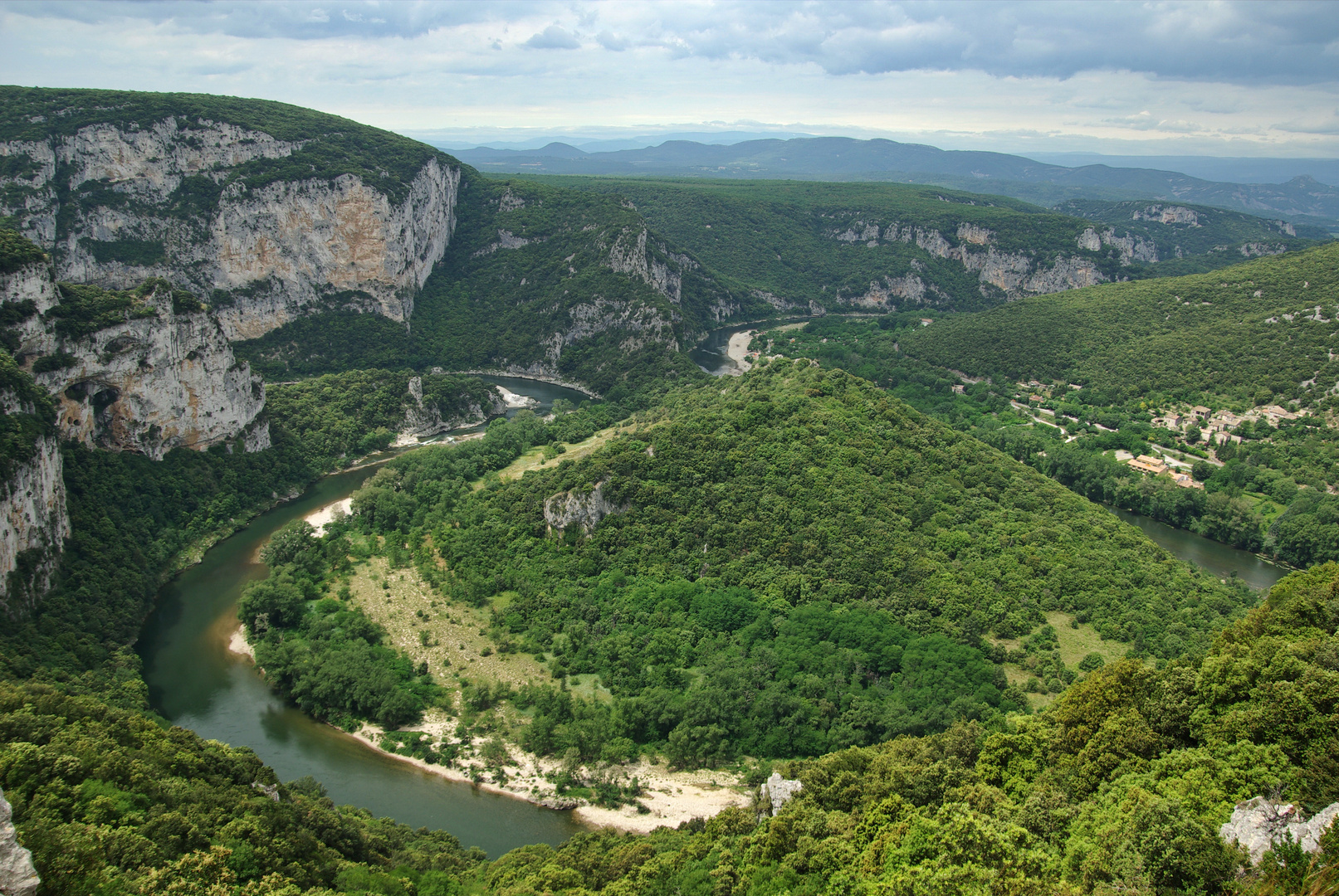 Über der Schlucht der Ardéche