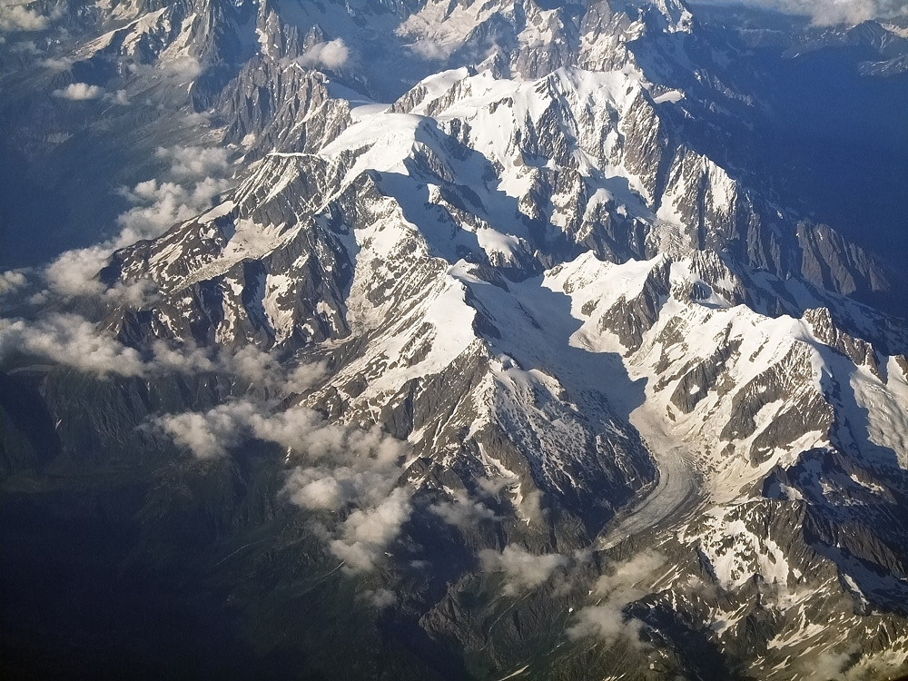 Über der Schweiz.