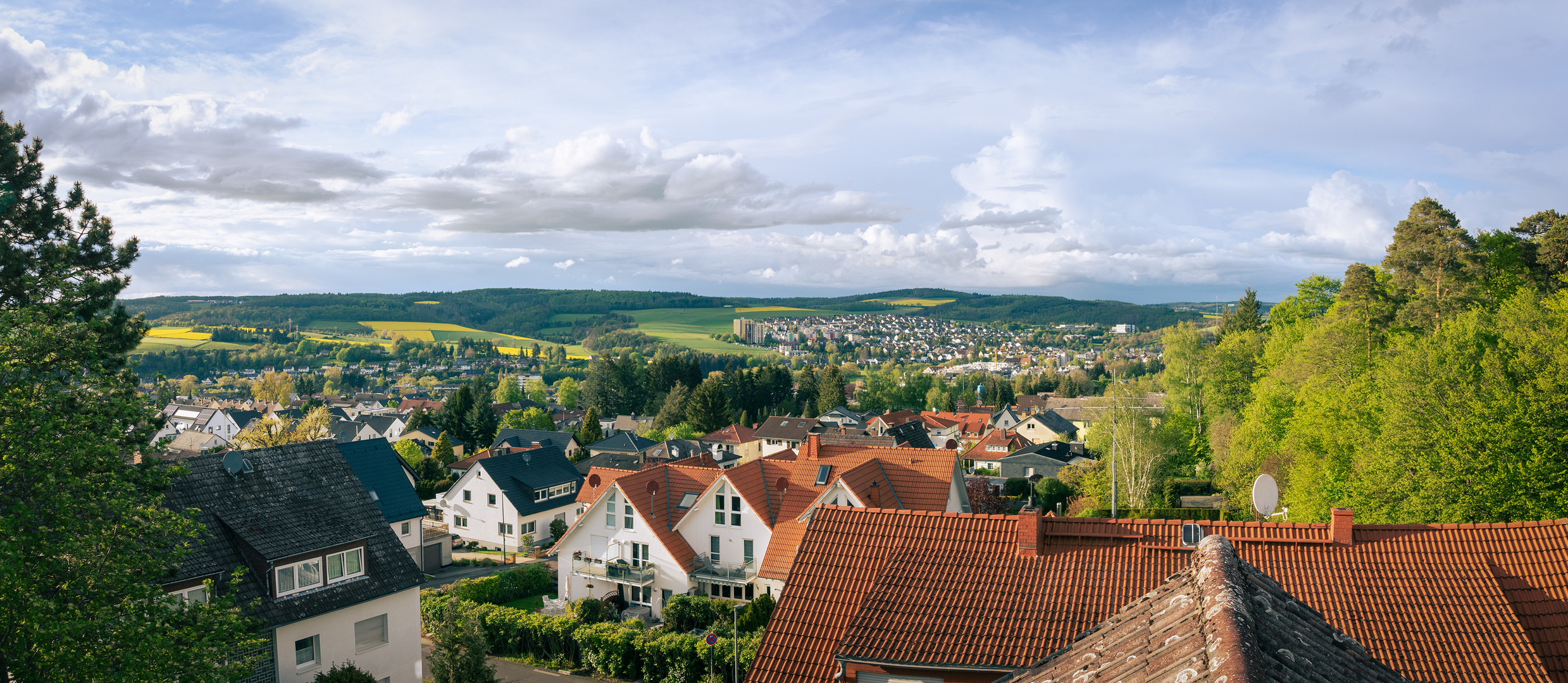 über der Stadt