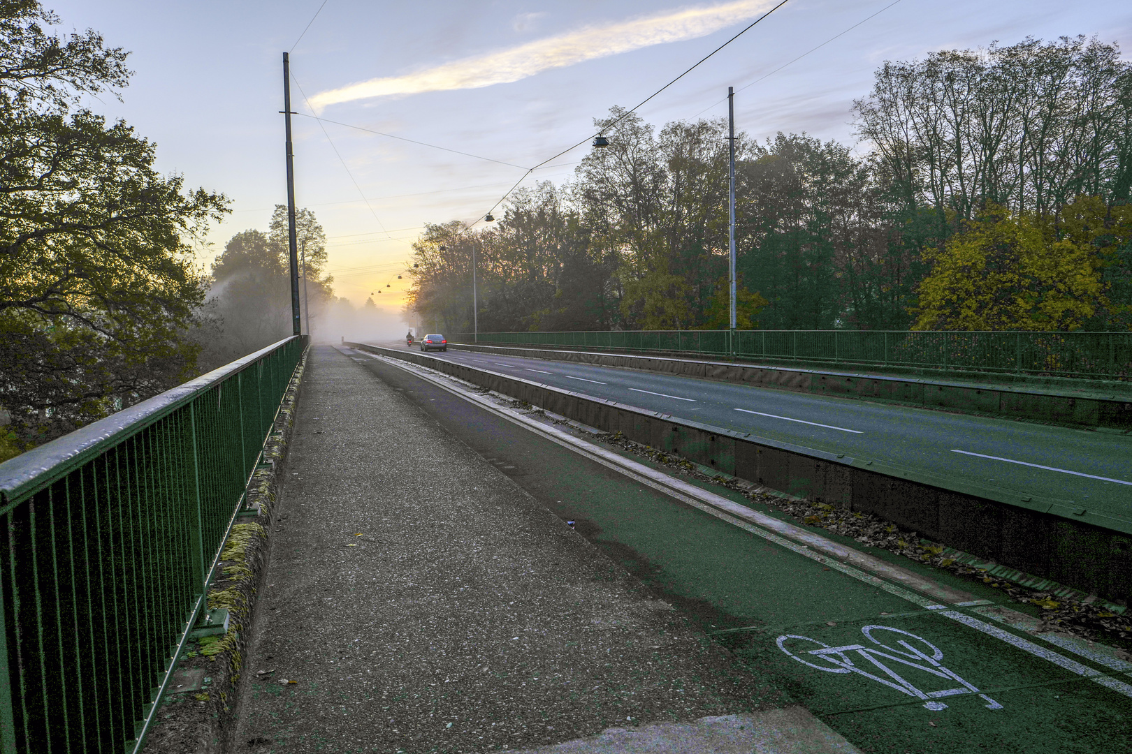 Über die Aggerbrücke....