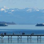 über die Mainau, Friedrichshafen, Bregenz zu den Alpen