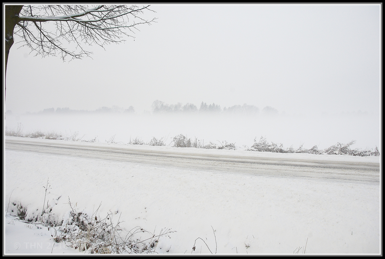 Über die Straße hinweg gesehen