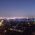 Über Hamburg bei Nacht