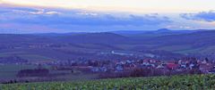 Über Kreischa und dem Osterzgebirge ein stimmungsvoller Blick am heiligen Abend...