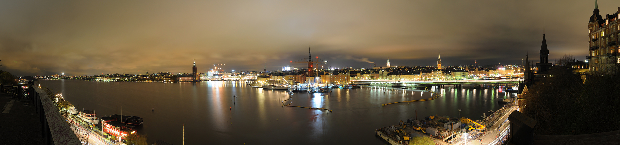 über Stockholm bei nacht 1