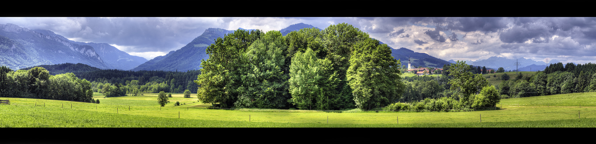 Über Umratshausen zum Wendelstein hin ...