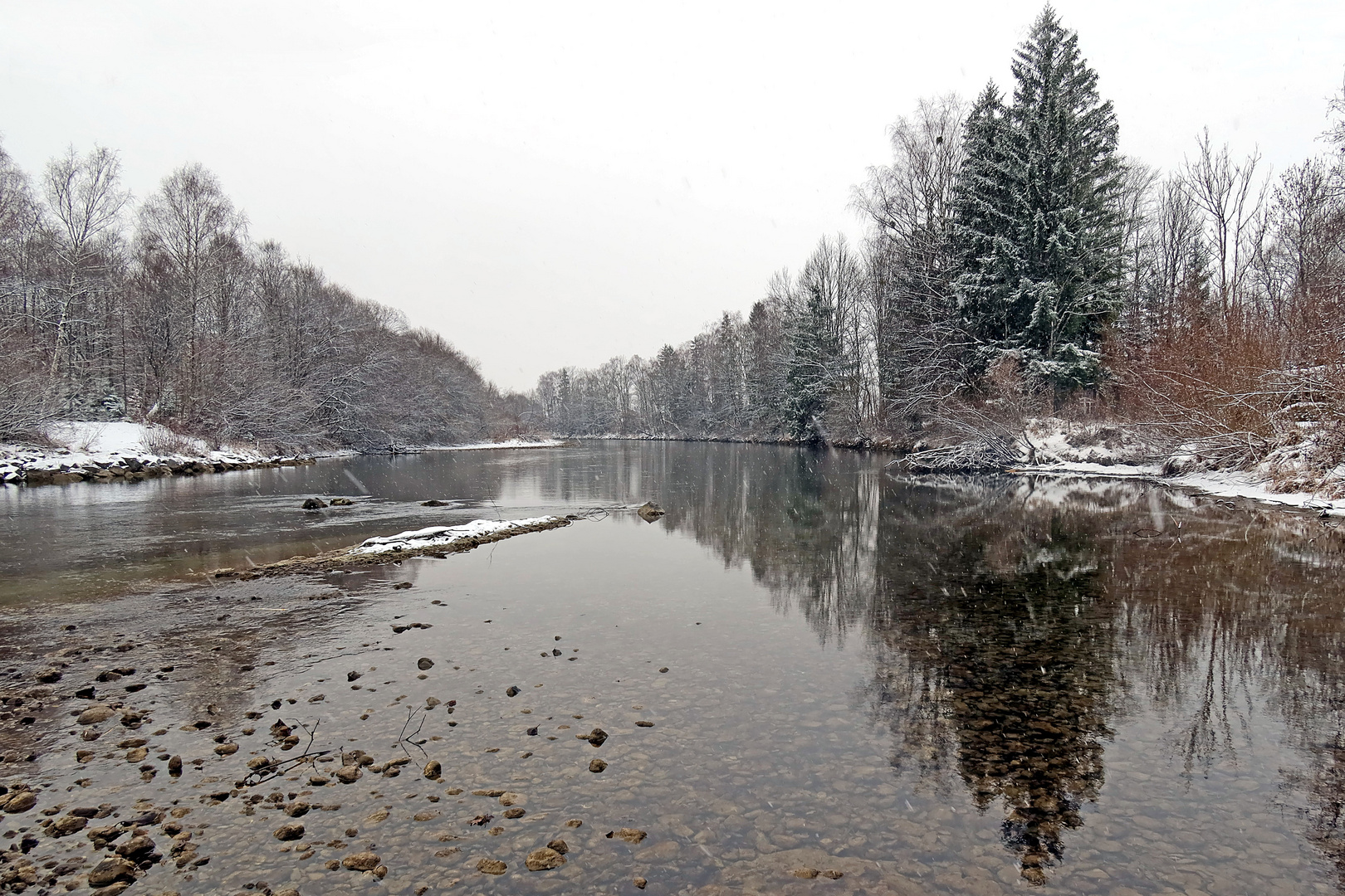 Über und unter Wasser ist das gleiche Motiv