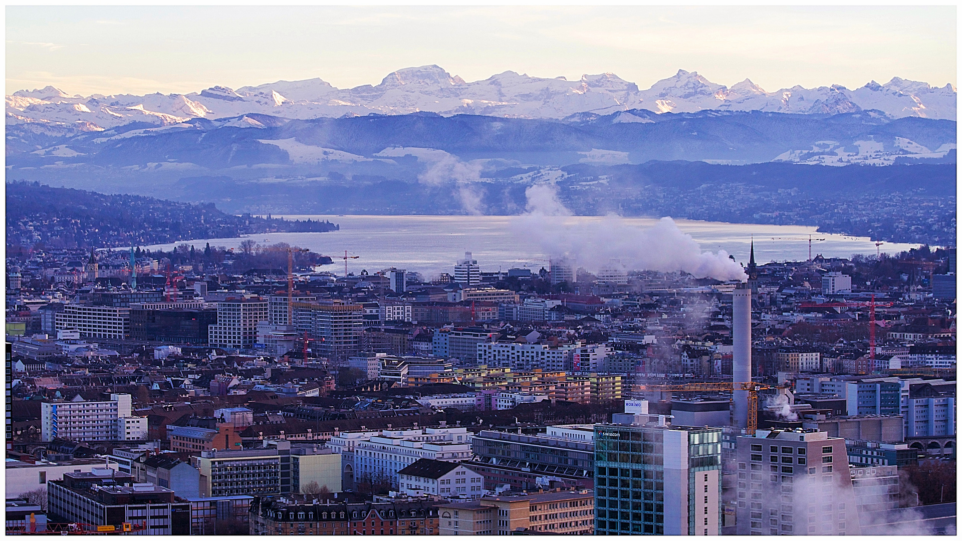 Über Zürich...