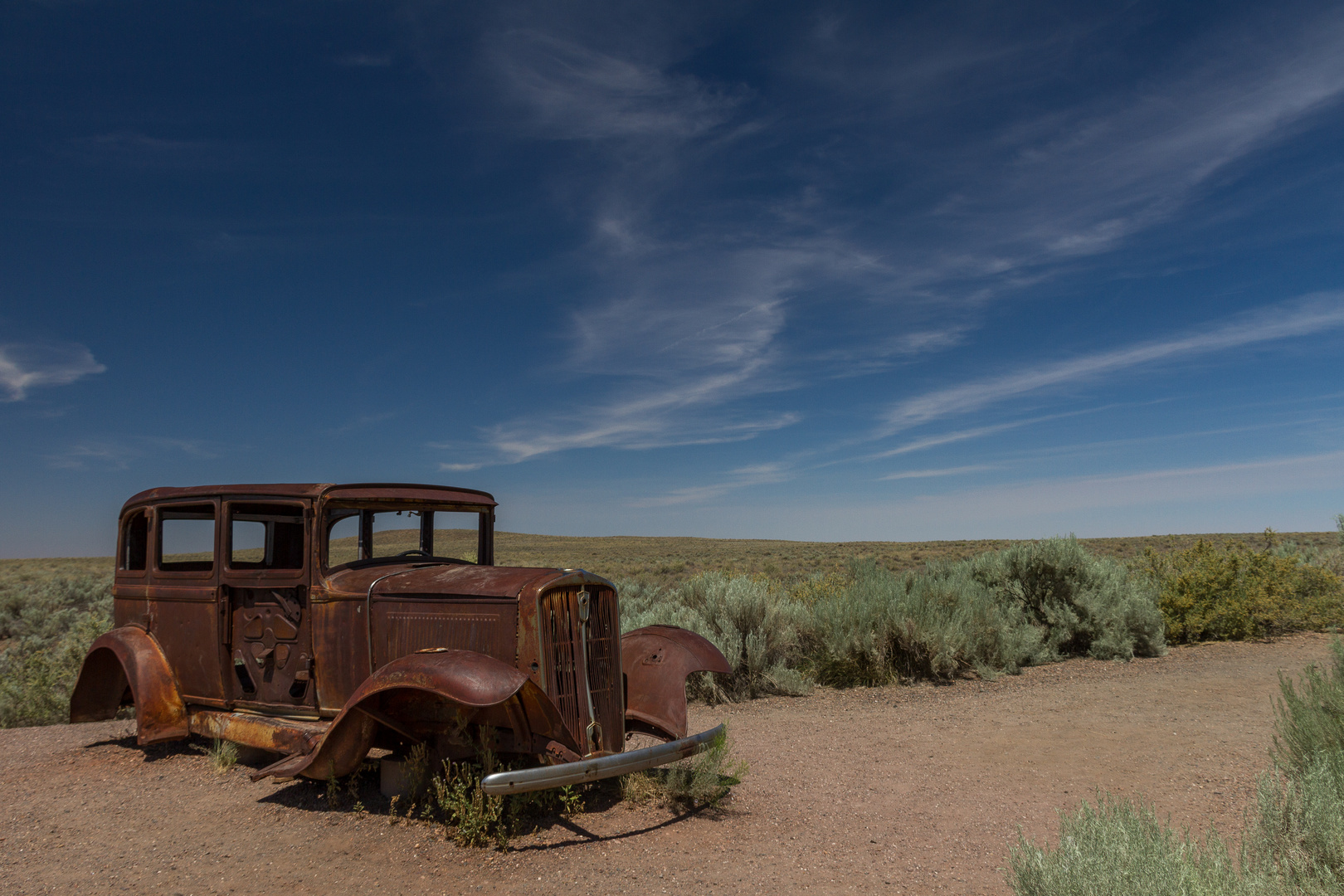 Überbleibsel auf der Route 66