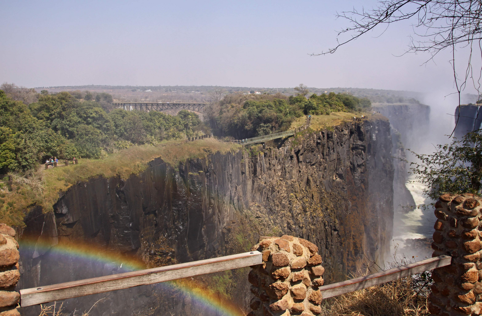 Überblick mit Regenbogen