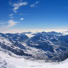 Überblick vom Gipfel des Breithorn