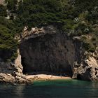 überdachte Badebucht - Karsthöhle am Betina-Strand Dubrovnik