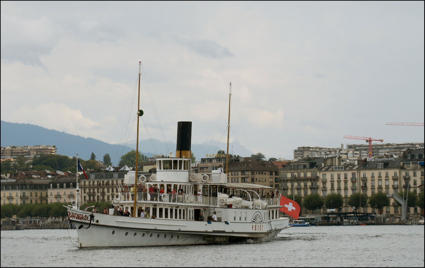 Überfahrt auf dem Genfersee