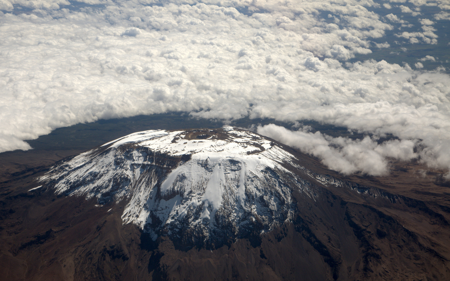 Überflug des Kilimanjaro