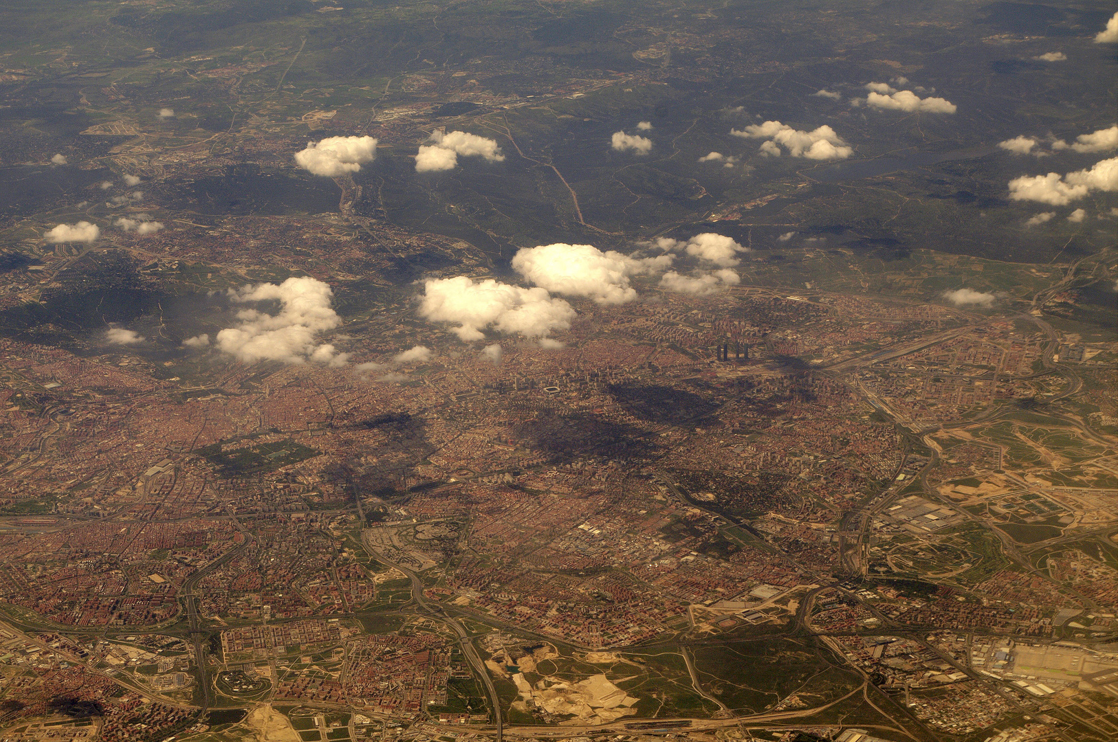 Überflug Madrid