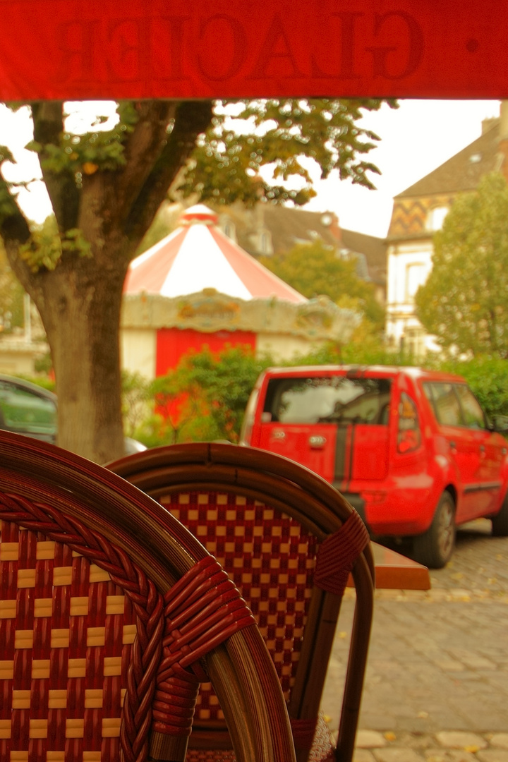 Überfluss mit rot, Stadtsituation, Beaune, Burgund