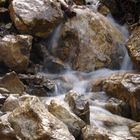 Überflutete Steine in den Allgäuer Alpen