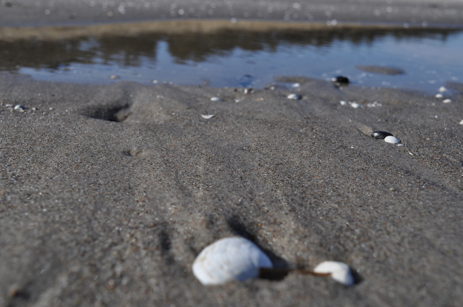 Überflutung am Strand