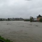 Überflutung Oberndorf-Laufen and der Salzach