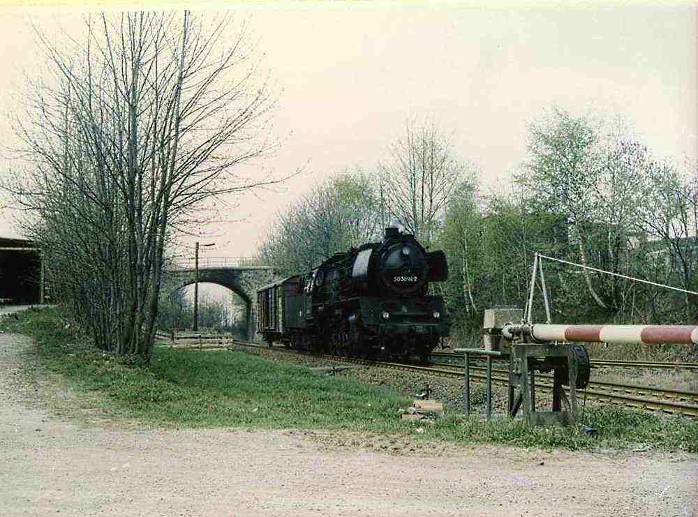 Übergabe in Lößnitz oberer Bahnhof